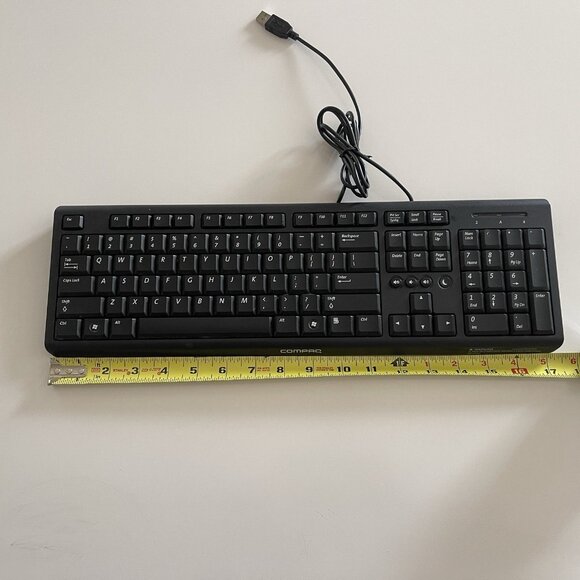 Compaq SK-2085 Wired USB Mechanical Clicky Keyboard Black Retro - Picture 6 of 16